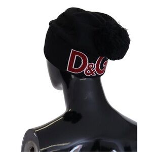 NWT AUTHENTIC DOLCE & GABBANA D&G Knit Beanie Hat with Pom-Pom
